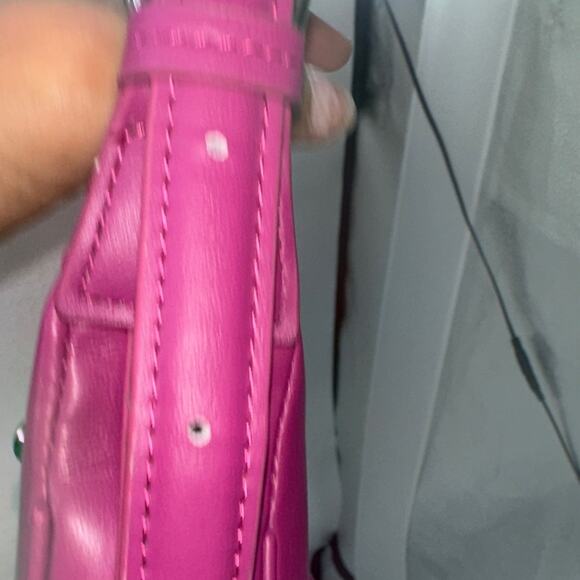 New Steve Madden Magenta Suede Shoulder Bag. see video Boho - Picture 7 of 11